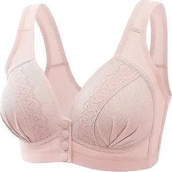 Soft Padded Front Closure Cotton Bra