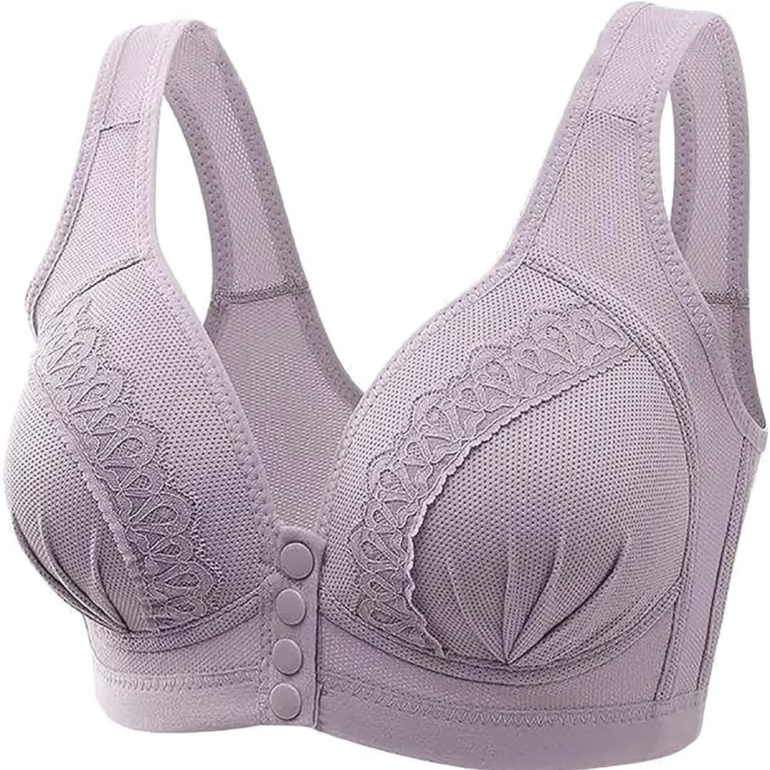 Soft Padded Front Closure Cotton Bra